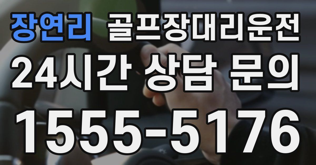 골프장대리운전 서비스