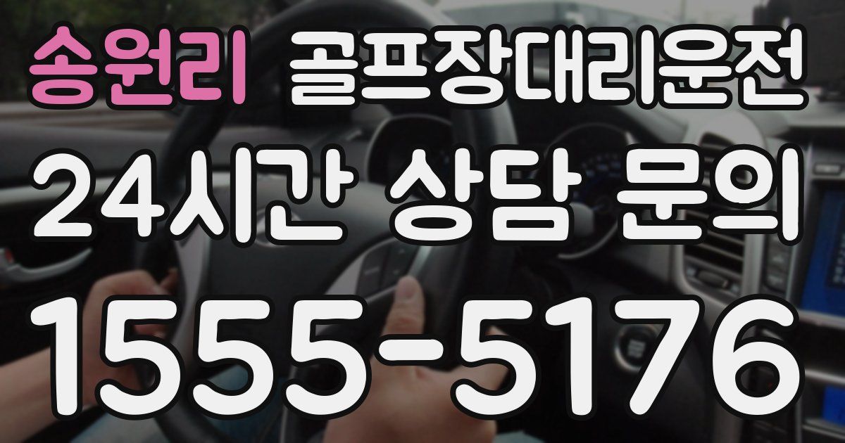 골프장대리운전 서비스