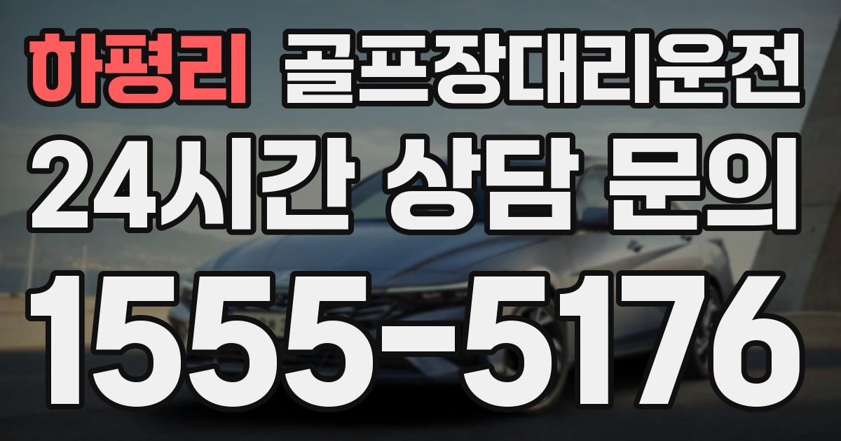 골프장대리운전 서비스