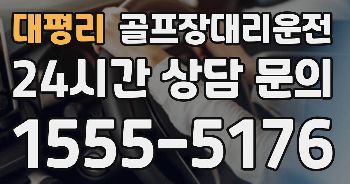 골프장대리운전 서비스