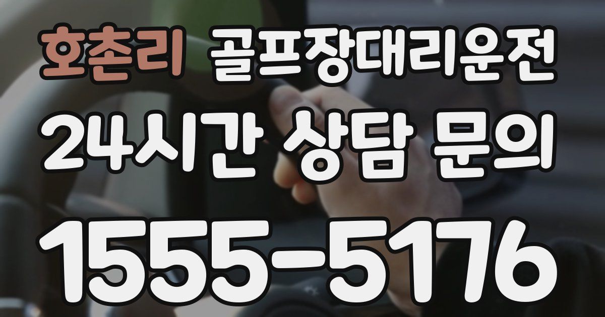 골프장대리운전 서비스