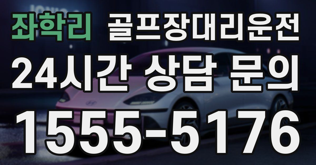 골프장대리운전 서비스