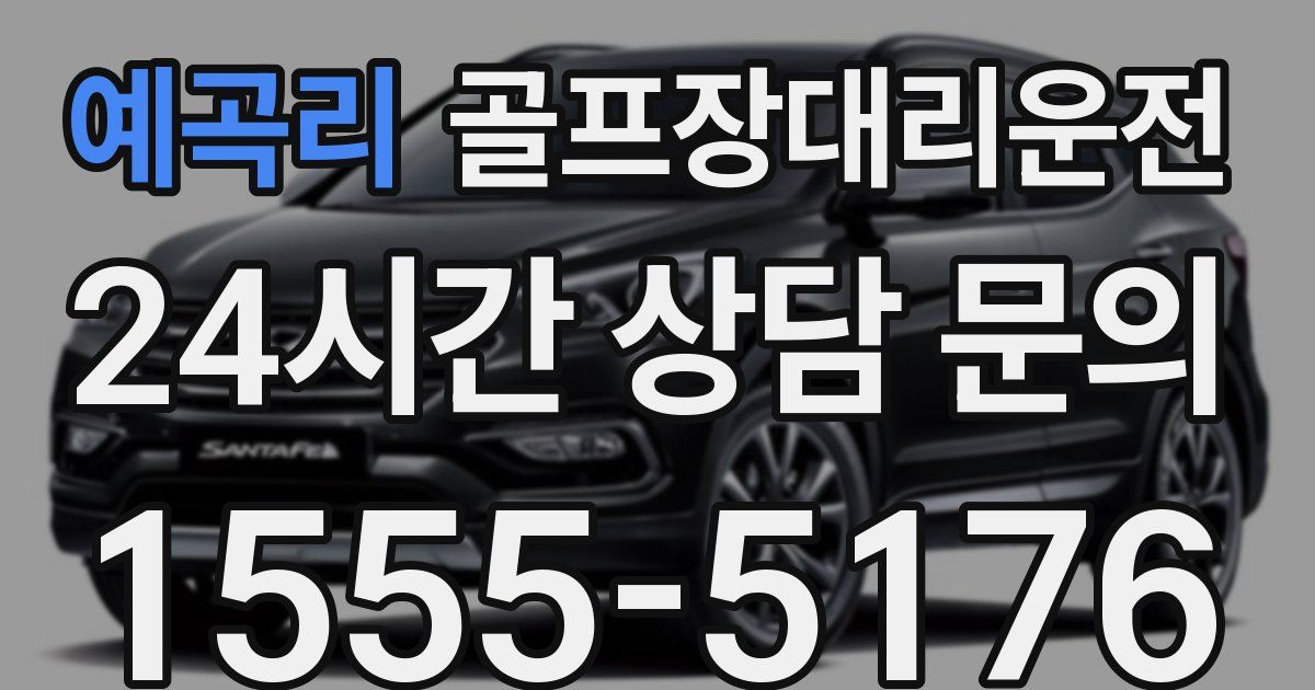 골프장대리운전 서비스