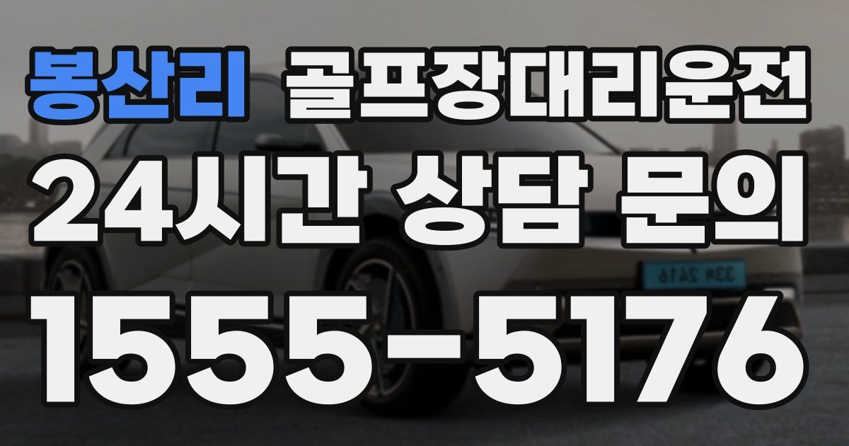 골프장대리운전 서비스