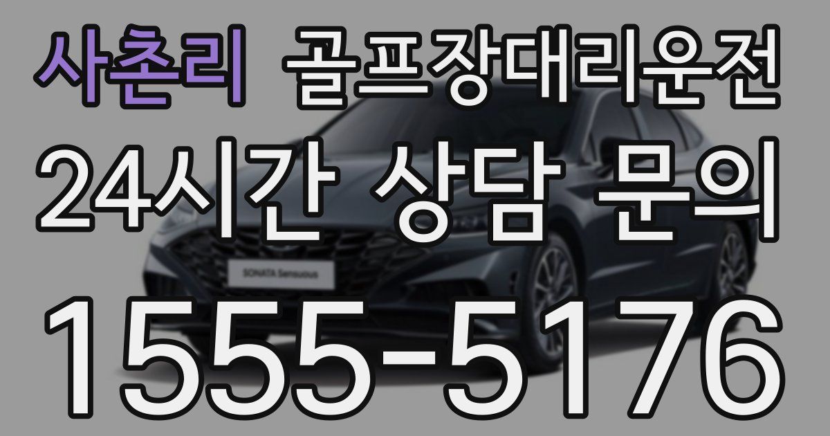 골프장대리운전 서비스