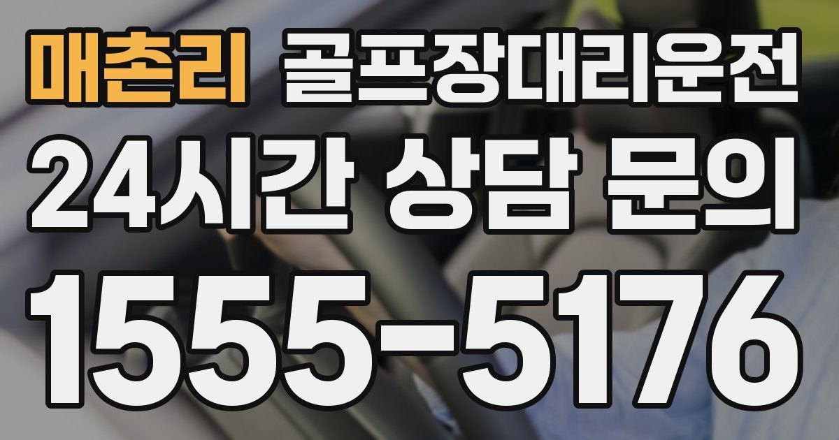 골프장대리운전 서비스