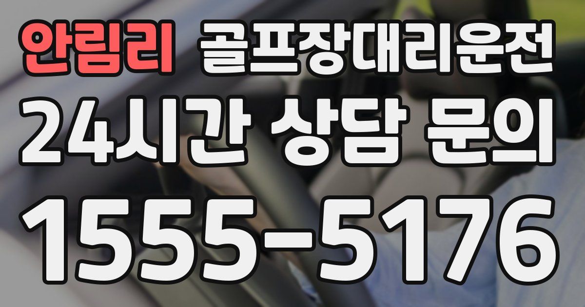 골프장대리운전 서비스