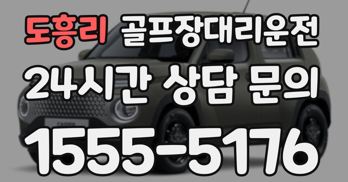 골프장대리운전 서비스