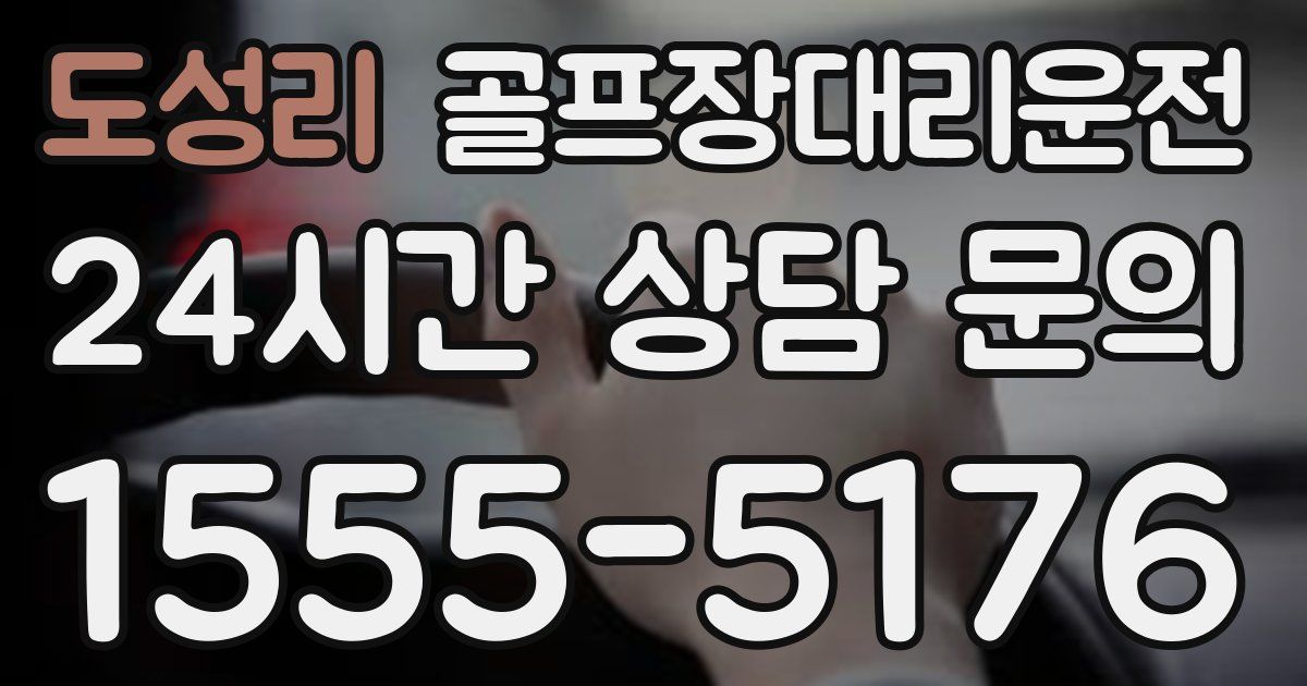 골프장대리운전 서비스