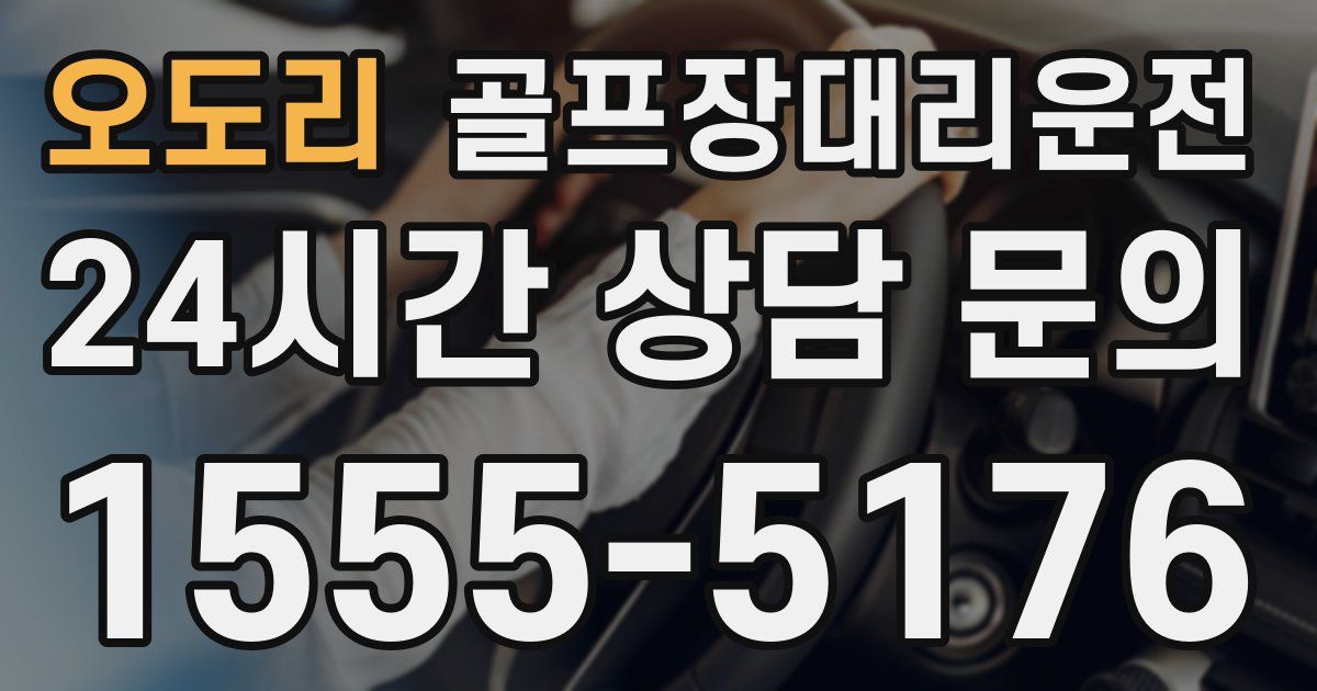 골프장대리운전 서비스