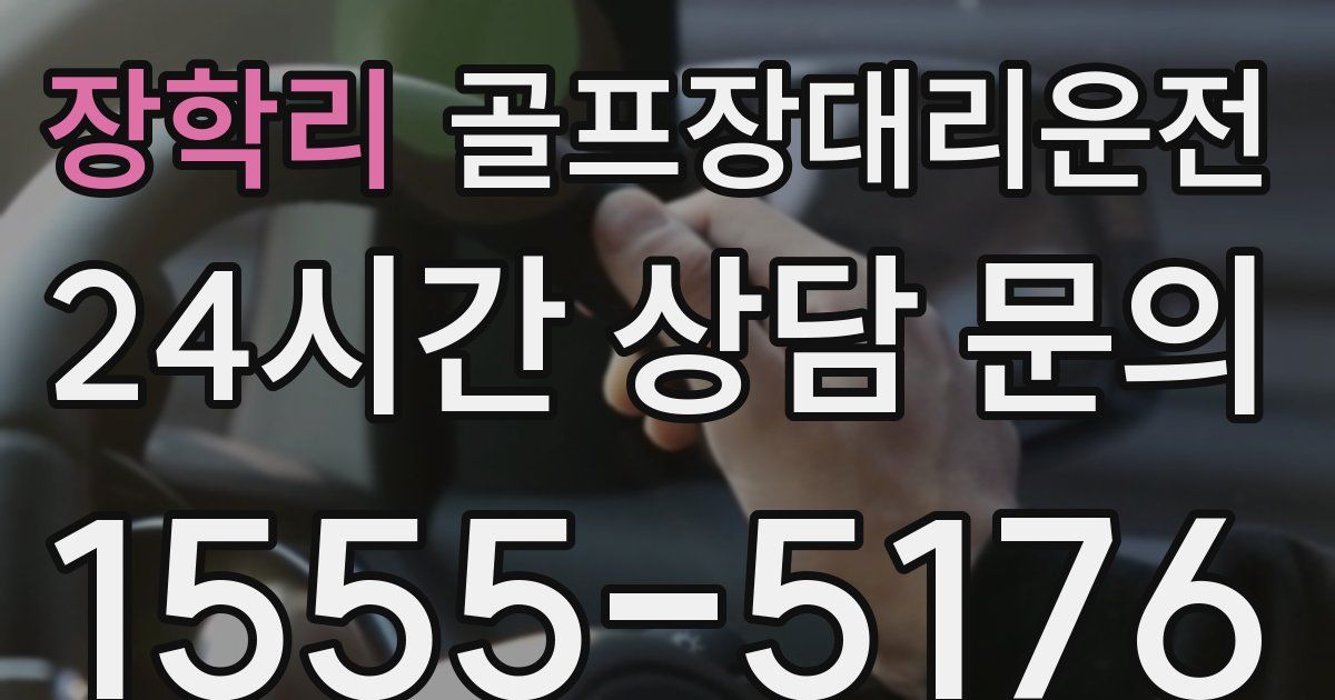 골프장대리운전 서비스