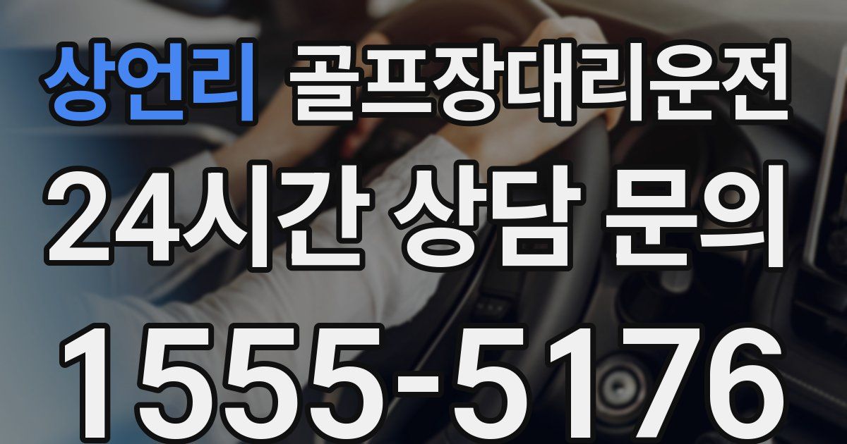 골프장대리운전 서비스
