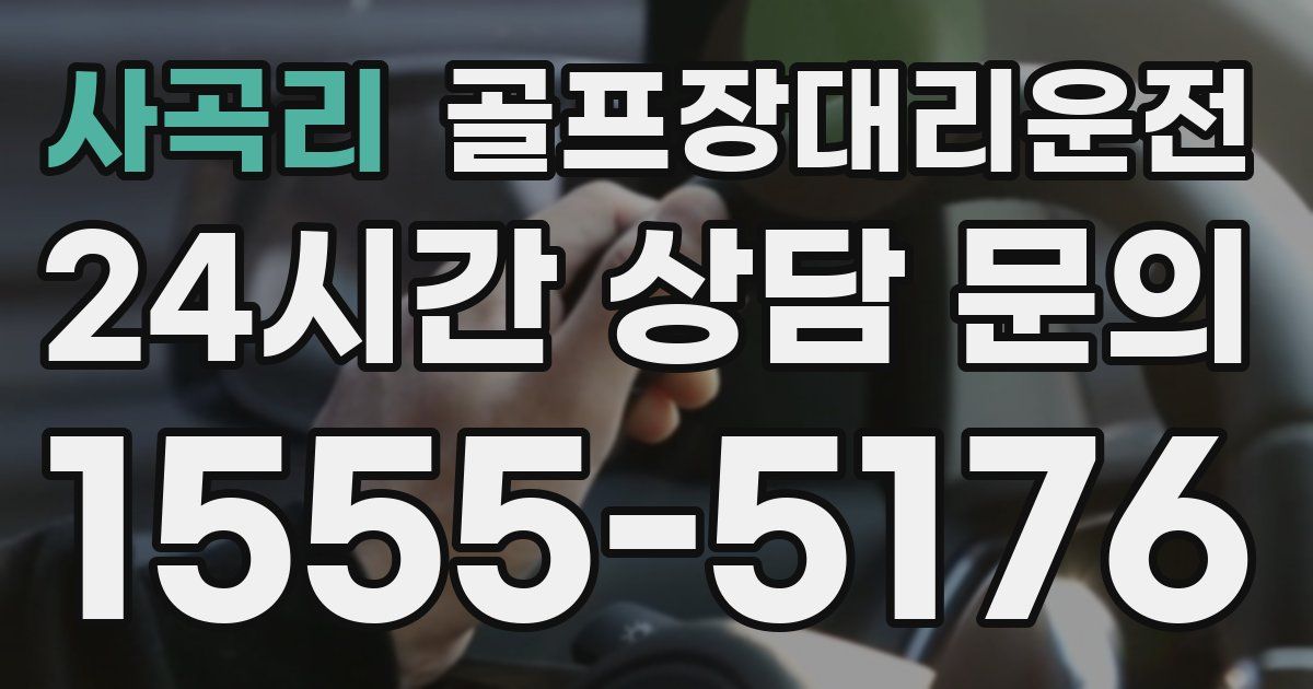 골프장대리운전 서비스