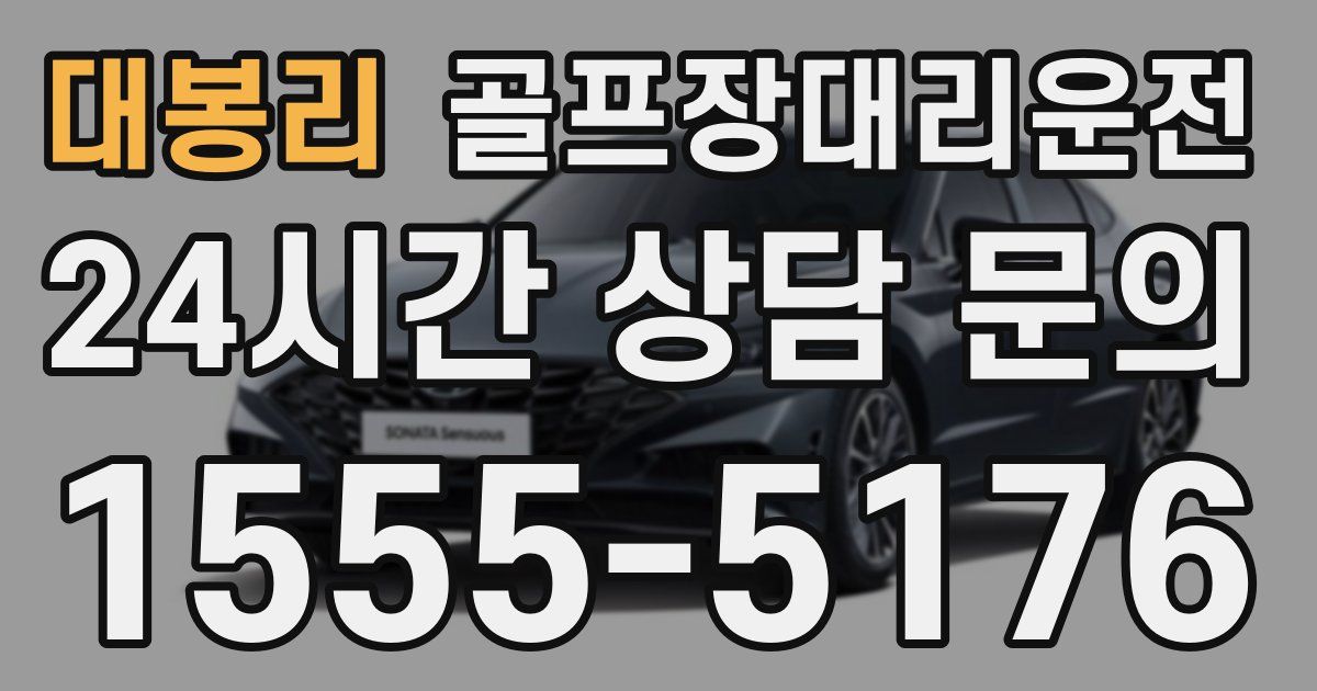 골프장대리운전 서비스