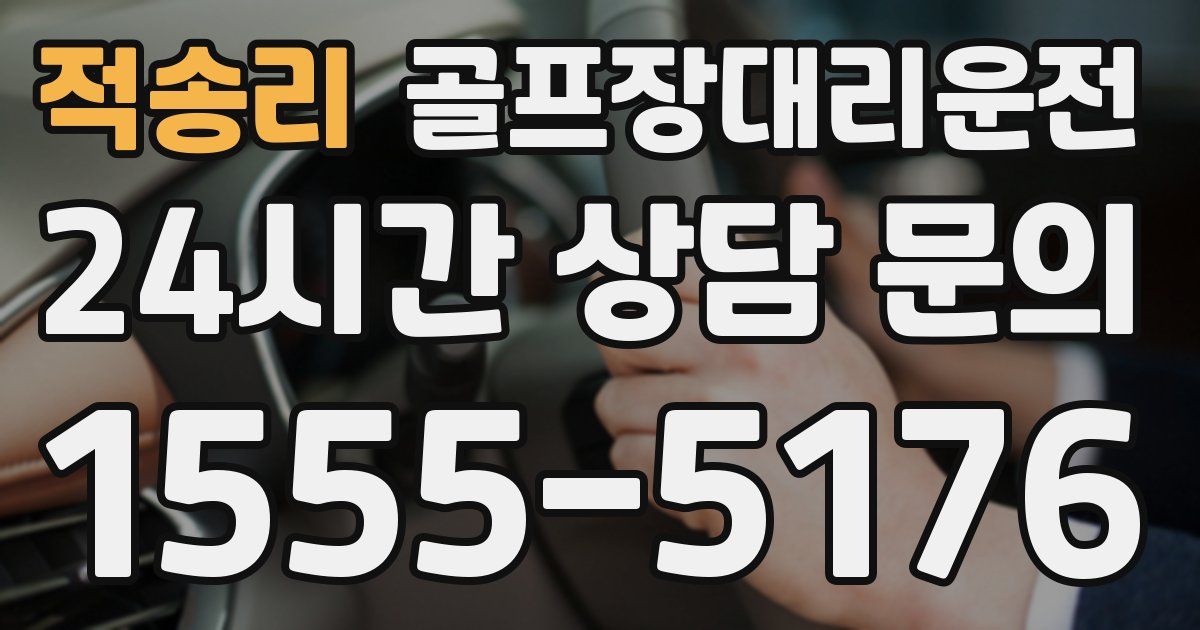 골프장대리운전 서비스