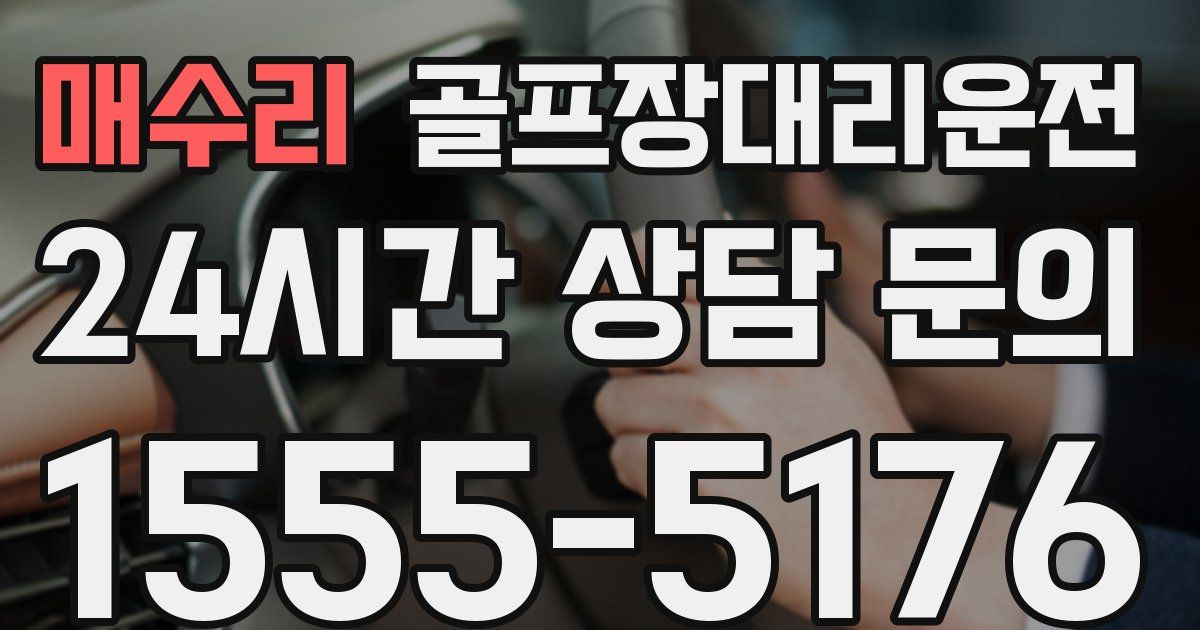 골프장대리운전 서비스