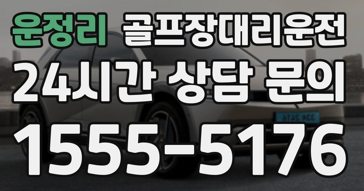 골프장대리운전 서비스