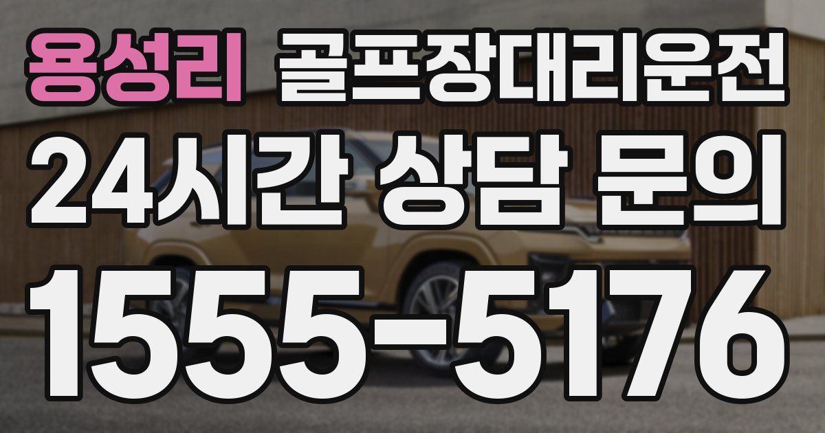 골프장대리운전 서비스