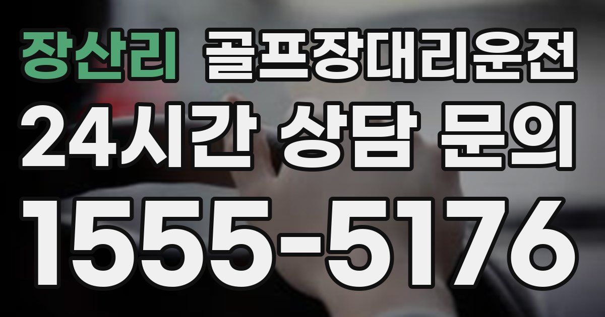 골프장대리운전 서비스