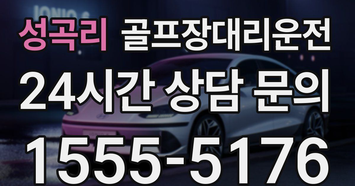 골프장대리운전 서비스