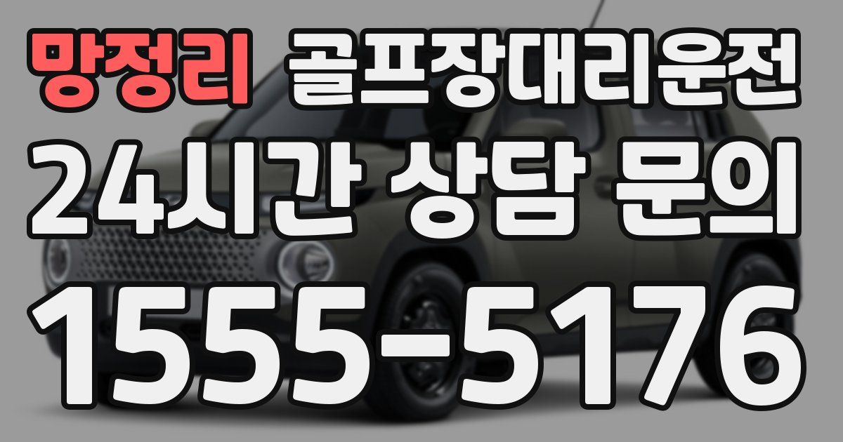 골프장대리운전 서비스