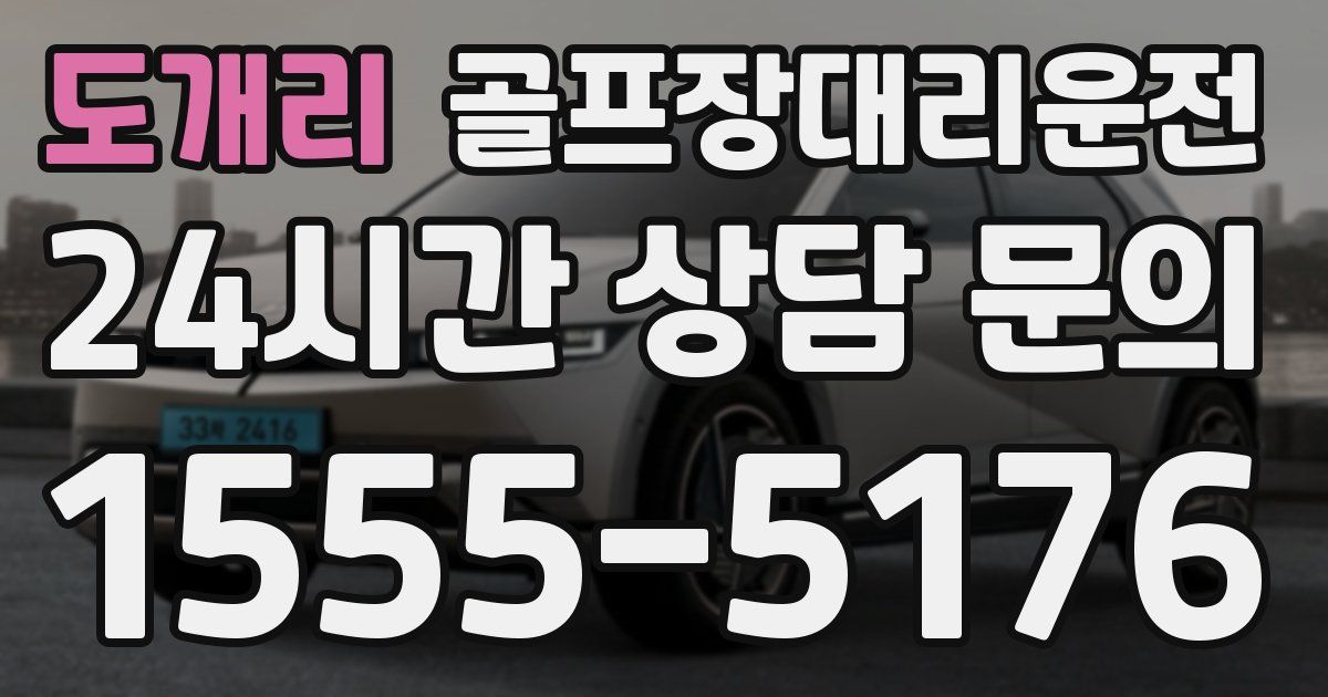 골프장대리운전 서비스