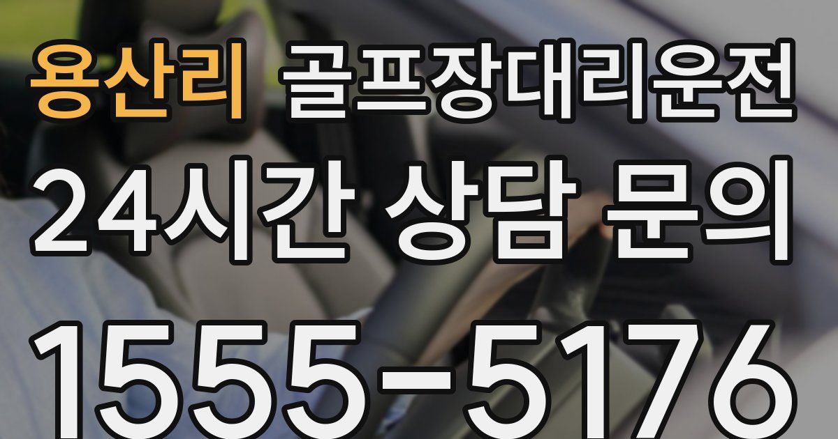 골프장대리운전 서비스