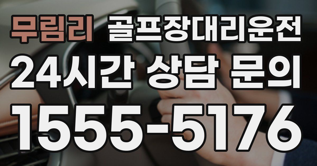 골프장대리운전 서비스