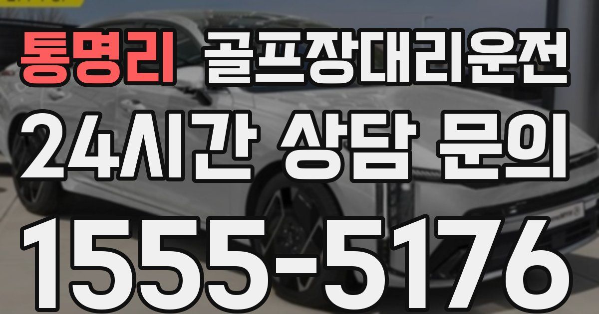 골프장대리운전 서비스