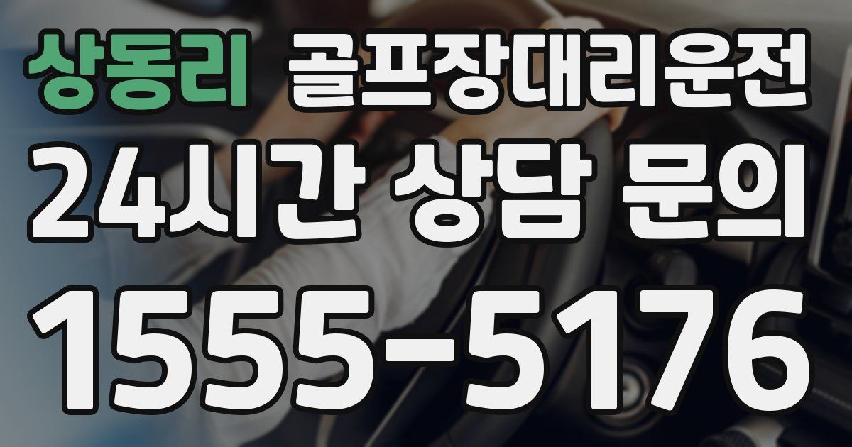 골프장대리운전 서비스