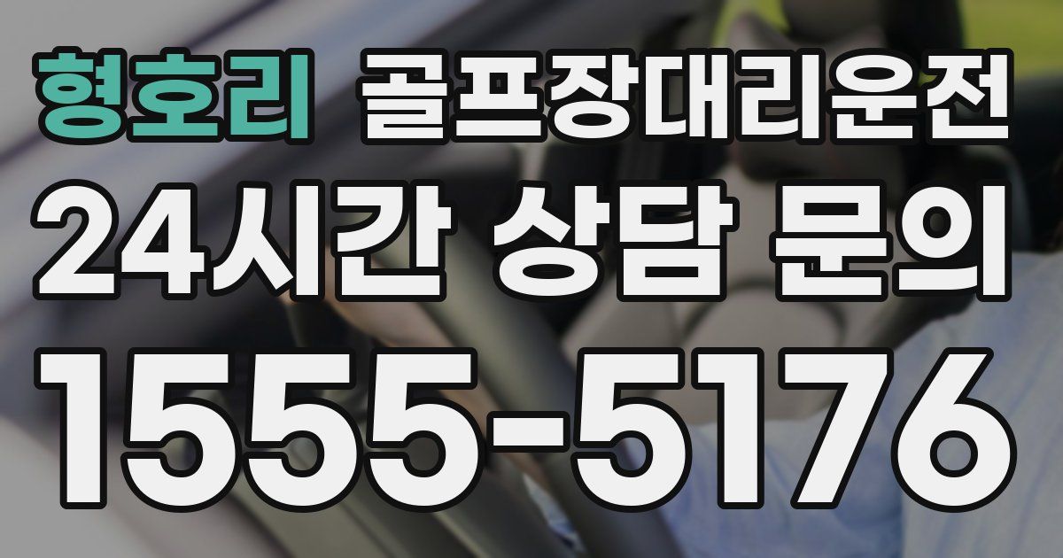 골프장대리운전 서비스