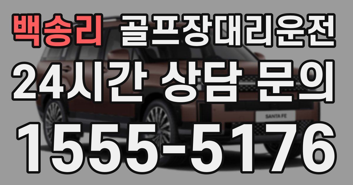 골프장대리운전 서비스