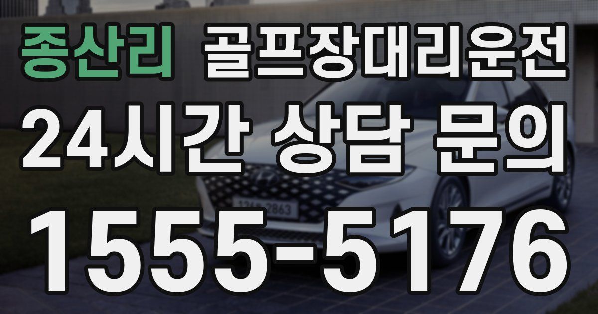 골프장대리운전 서비스