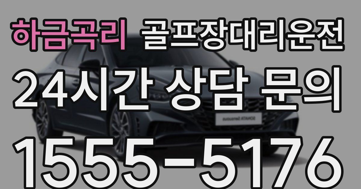 골프장대리운전 서비스