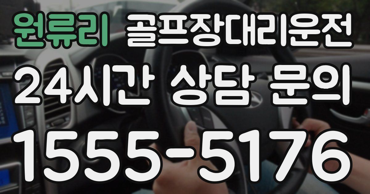 골프장대리운전 서비스