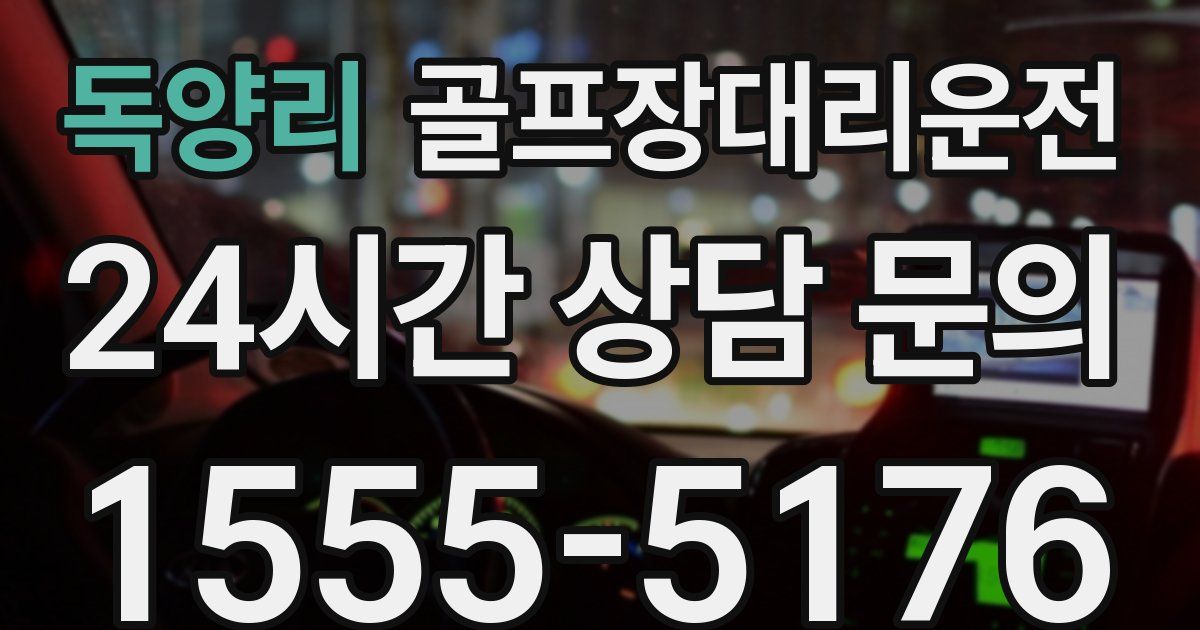 골프장대리운전 서비스
