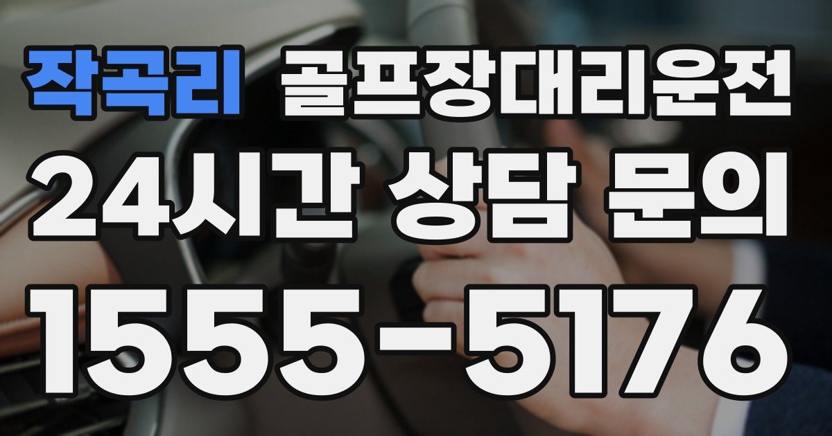 골프장대리운전 서비스