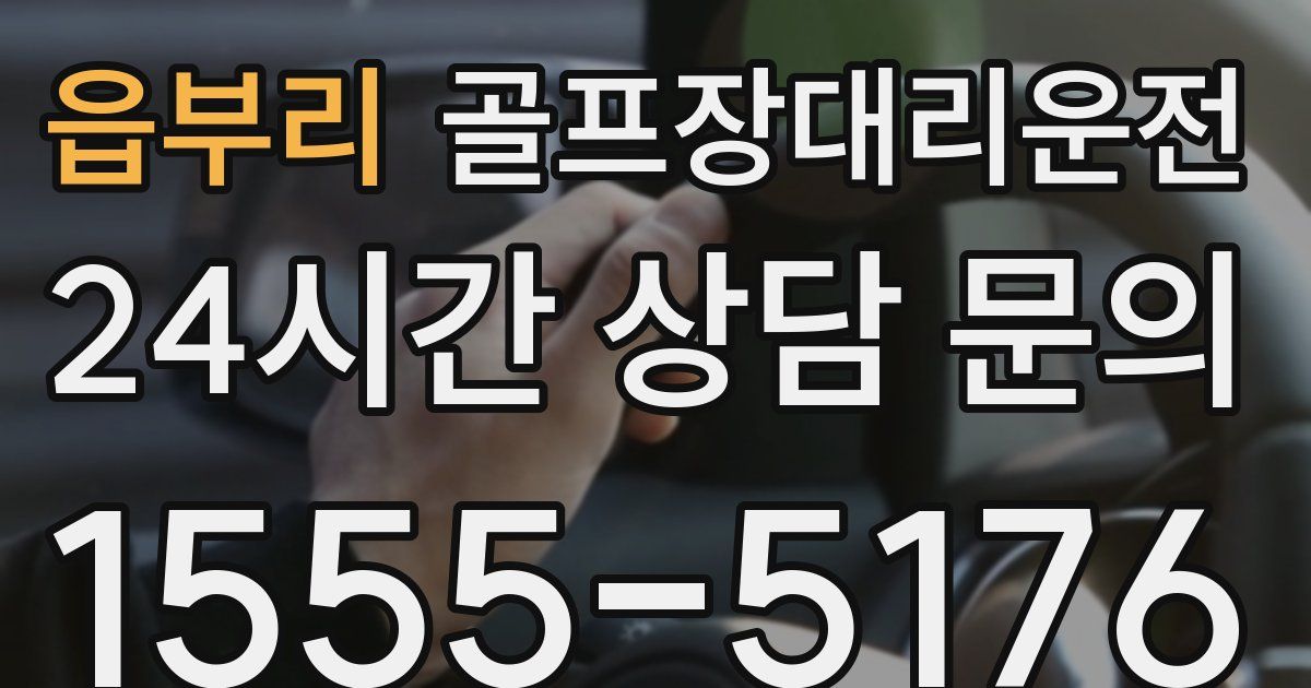 골프장대리운전 서비스