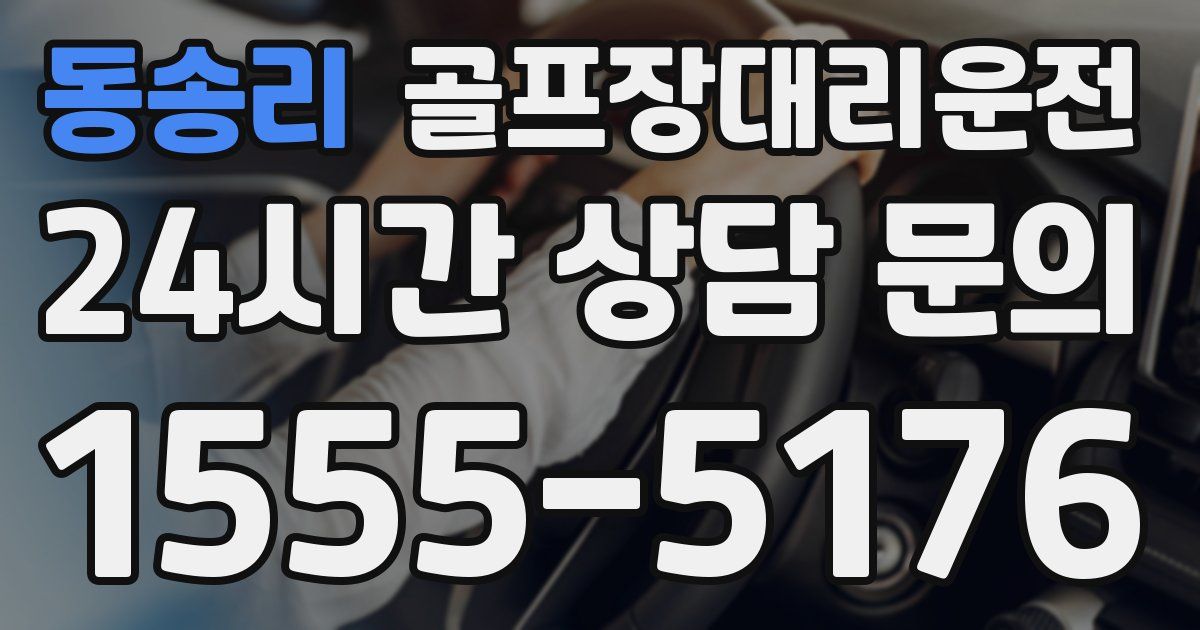 골프장대리운전 서비스