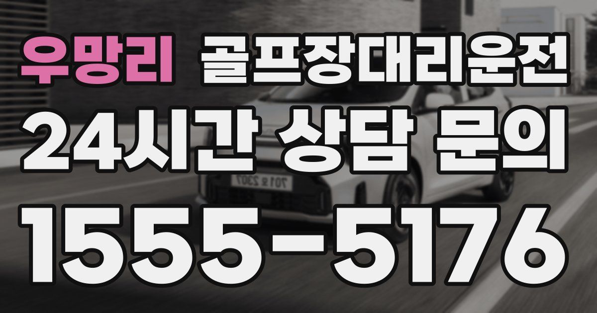 골프장대리운전 서비스