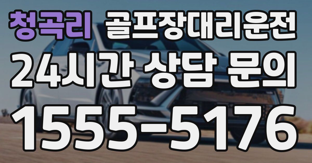 골프장대리운전 서비스