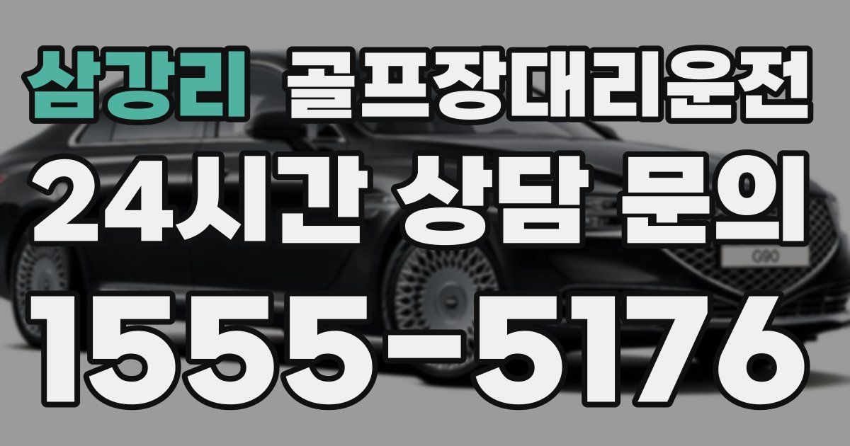 골프장대리운전 서비스