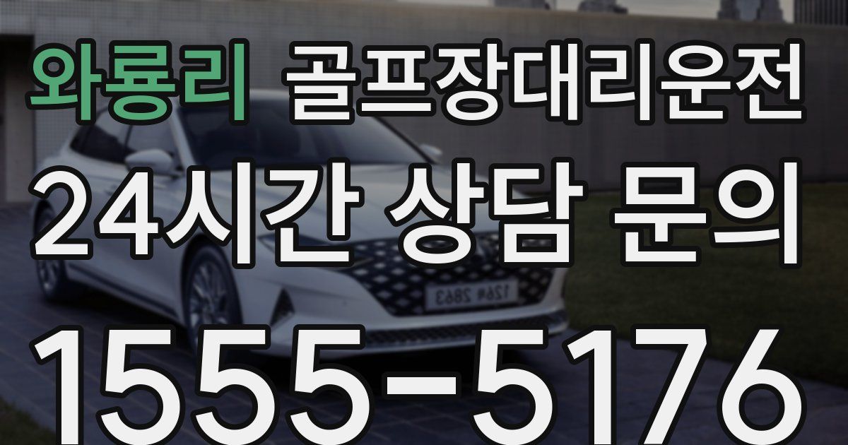 골프장대리운전 서비스
