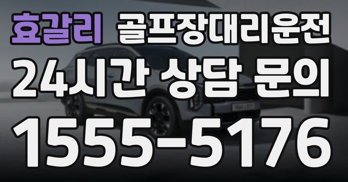 골프장대리운전 서비스