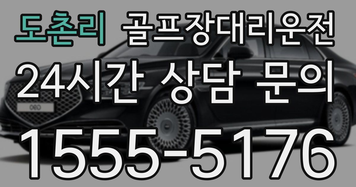 골프장대리운전 서비스