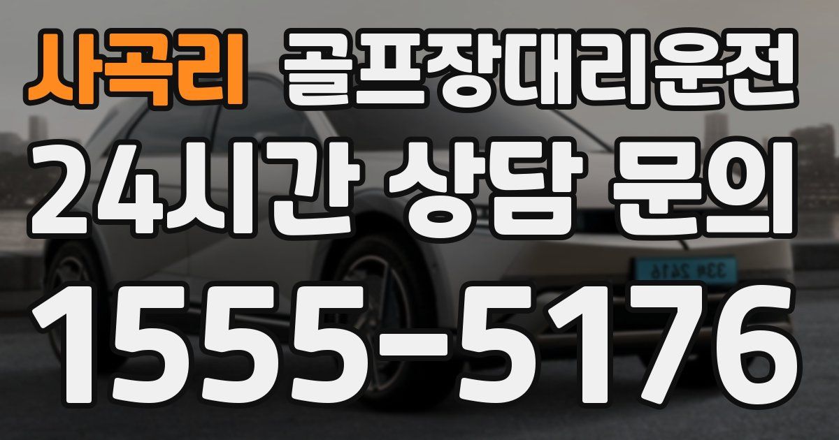 골프장대리운전 서비스