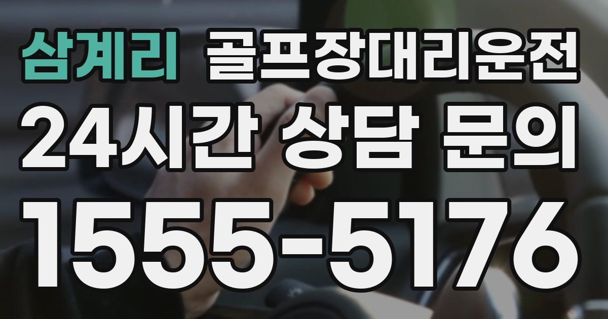 골프장대리운전 서비스