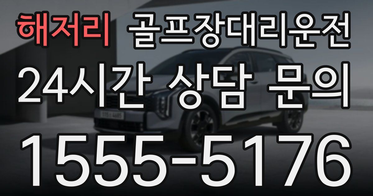 골프장대리운전 서비스