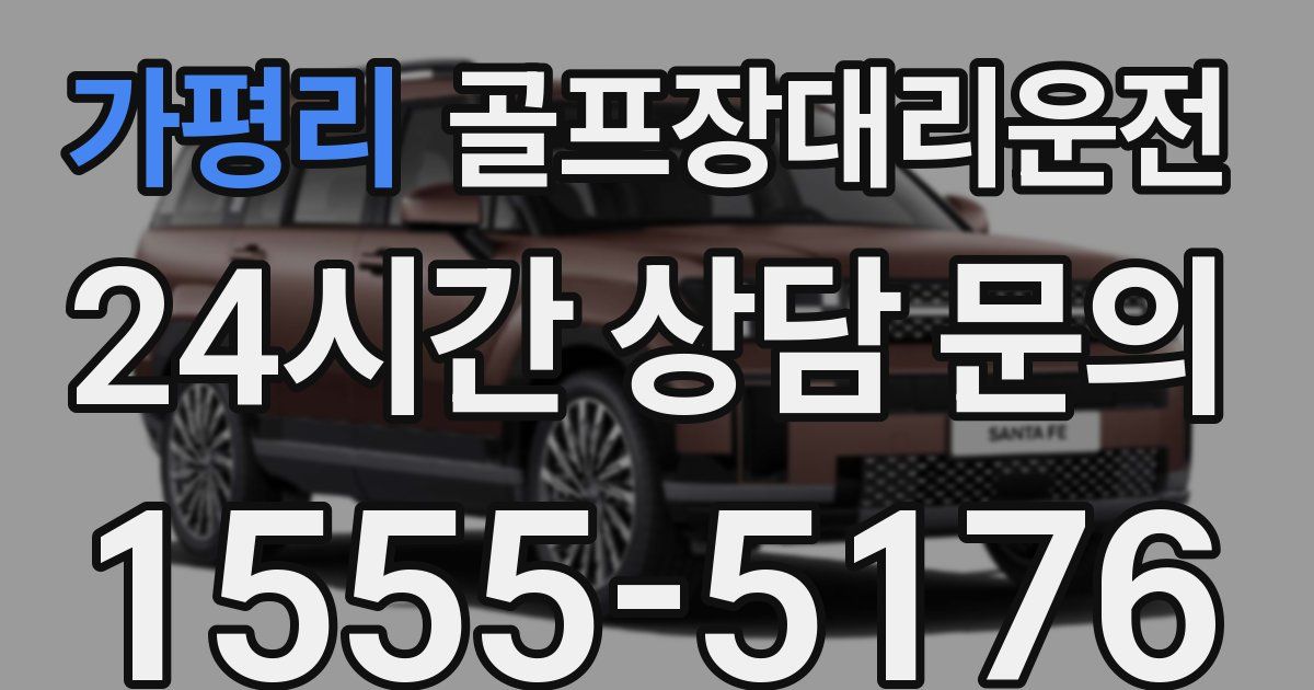 골프장대리운전 서비스