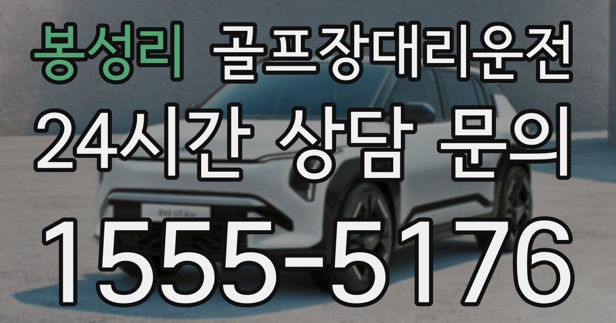 골프장대리운전 서비스